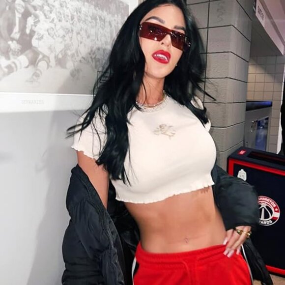 Red Rimless Y2k Rectangle Vintage Fashion Flame Metal Sunglasses For Women Men - Picture 6 of 6